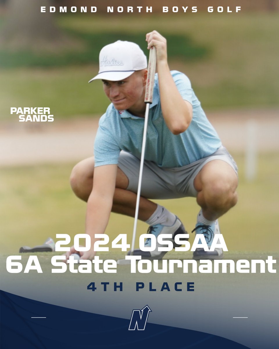 Congrats to Parker Sands on his 4th place finish at the 2024 OSSAA 6A State Golf Tournament! #HuskyNation #uN1ty @ENHSHuskyGolf @edmondnorthgolf @parkersandss