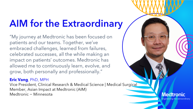 Our diversity makes us stronger. I celebrate Eric as we applaud extraordinary achievements of colleagues during Asian American Native Hawaiian/Pacific Islander Heritage month. Join us! #CareersThatChangeLives #MedtronicEmployee bit.ly/4du9XQi