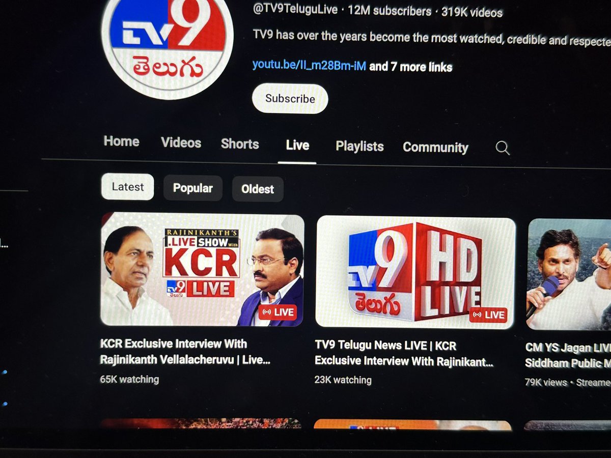 Kcr interview 88k live count going to blast in few minutes 🫡🔥🙏🏼

#YSJaganOnTV9