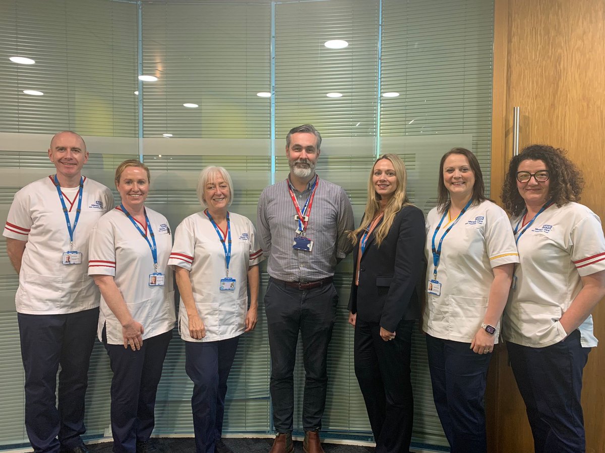 Big thanks to @tolanAHP, Deputy Chief AHP Officer @NHSEngland for visiting Mersey Care today 💙 

Steve met with our #Nurses and #AHPs thanks again for taking the time to visit us ☺️