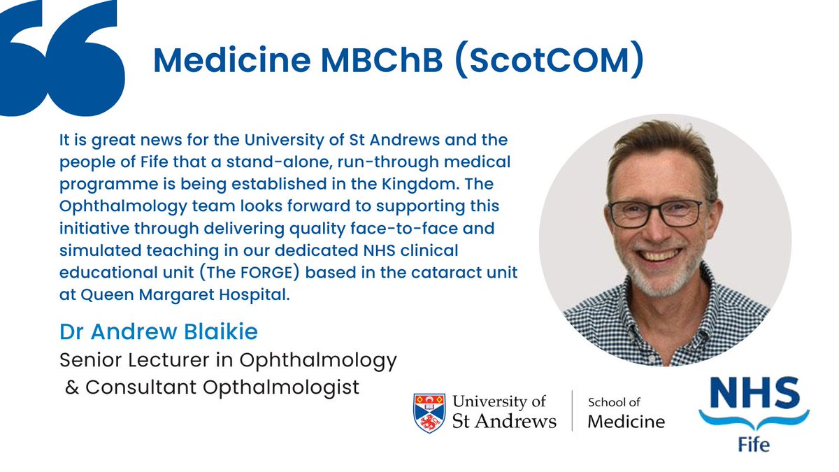 📢 Calling all St Andrews 1st-year Medicine BSc students! Interested in a career in secondary care? The Medicine MBChB (#ScotCOM) prepares you for any specialty via early clinical exposure & secondary-care placement/elective opportunities. ℹ️ Learn more: bit.ly/49ZUyEb