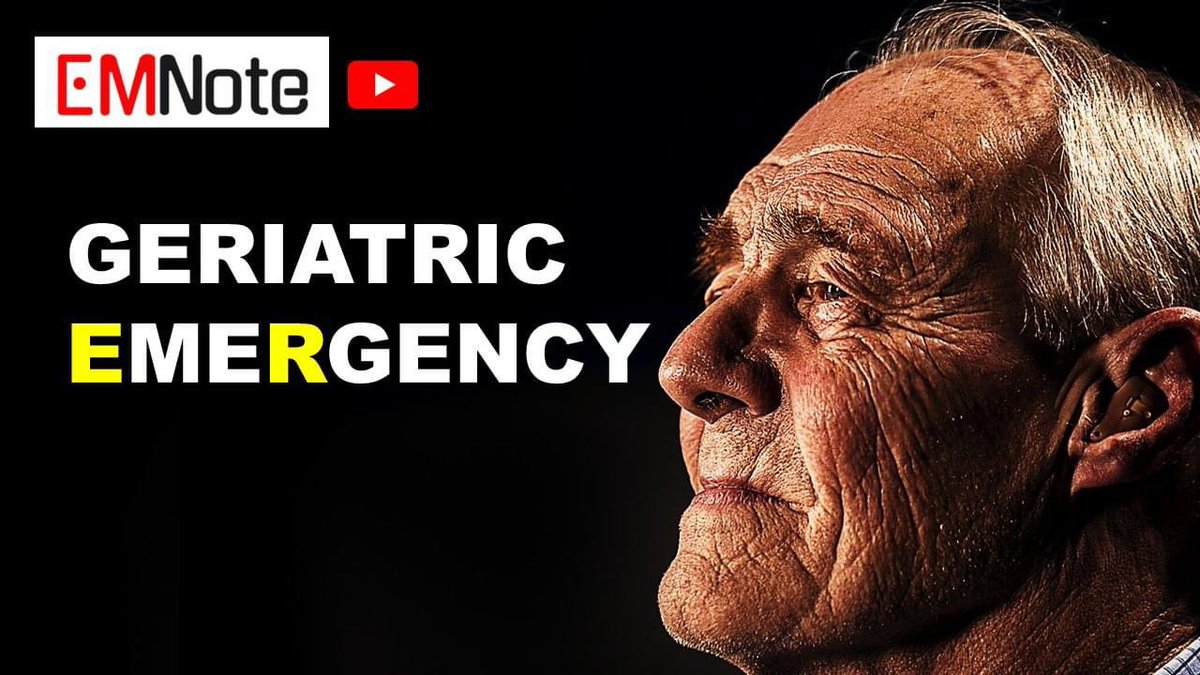 Geriatric emergency medicine. youtu.be/rTWQVVG1iyM&li… Geriatric emergency medicine focuses on comprehensive geriatric assessment, delirium prevention and management, pain management, fall reduction, medication review, and goals of care discussions.