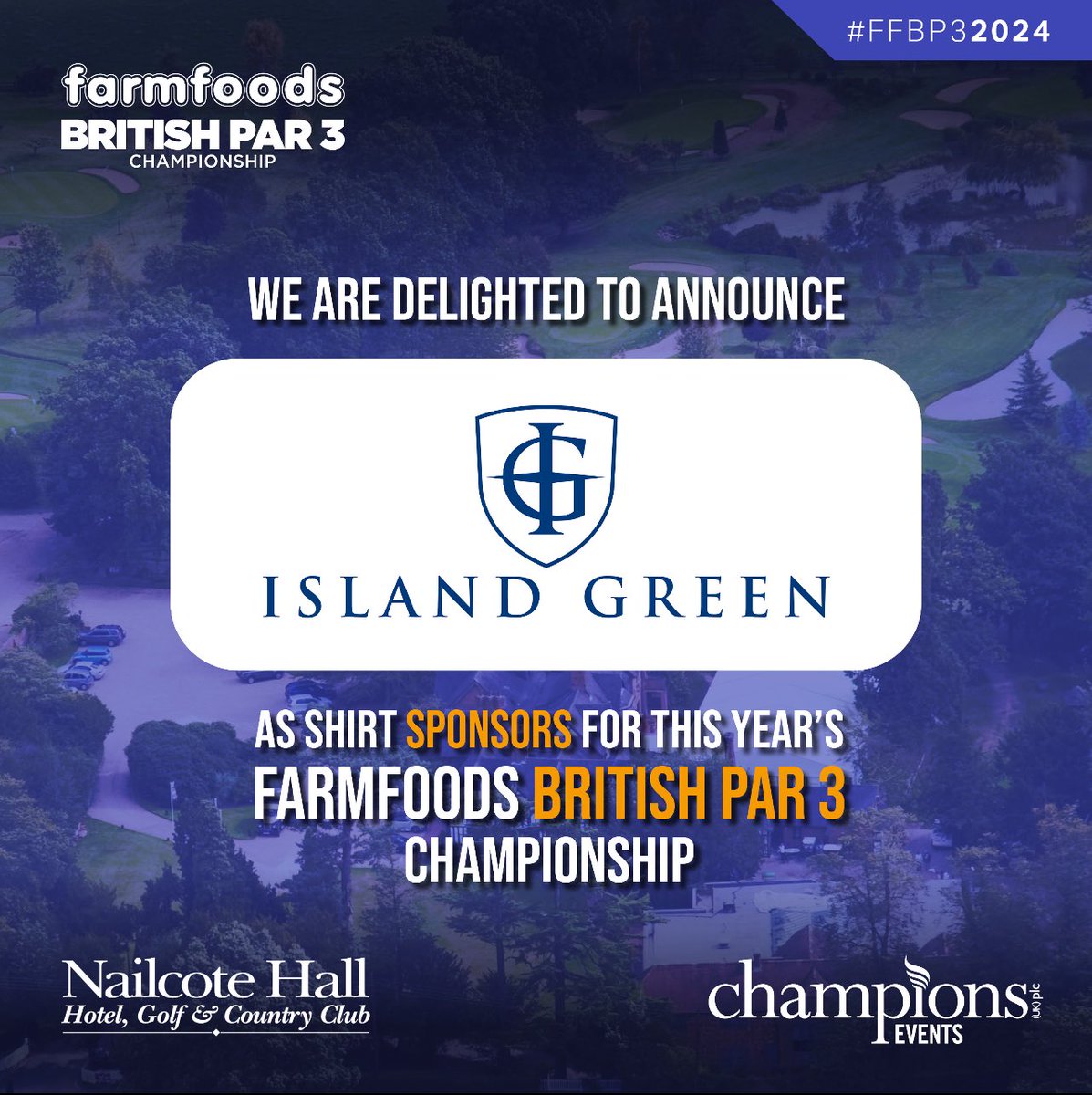 Farmfoods British Par 3 Championship (@britishpar3) on Twitter photo We are delighted to announce Island Green as this year’s shirt sponsor! <a href="/islandgreenuk/">Island Green Golf Clothing</a> 🤩
Great to have you back again this year!👏🏼
#FFBP32024 #Championsevents We are delighted to announce Island Green as this year’s shirt sponsor! <a href="/islandgreenuk/">Island Green Golf Clothing</a> 🤩
Great to have you back again this year!👏🏼
#FFBP32024 #Championsevents