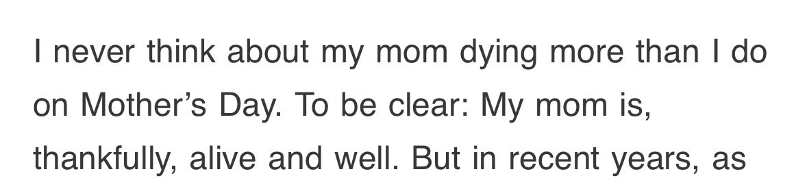 omg this opening line about mother’s day culture (esp online) is too real @kathrynfiona