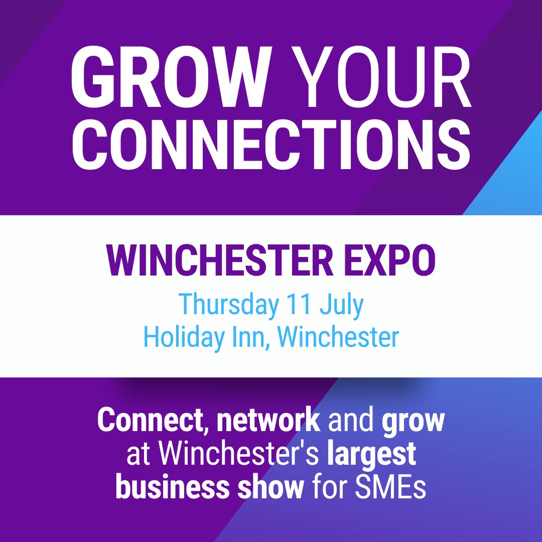 Register for #FREE visitor tickets for the Winchester Business Expo which takes place on Thursday 11th July at The Holiday Inn! Book now to secure your place: b2bexpos.co.uk/event/winchest… #WinchesterExpo #Business #Networking