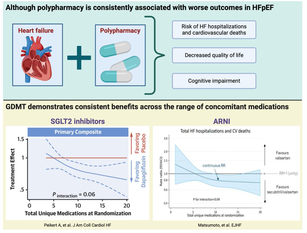 1/3 Check out this editorial with @FudimMarat in EJHF on GDMT & polypharmacy in HFpEF (doi.org/10.1002/ejhf.3…) Original paper: post hoc analysis of PARAGON-HF (doi.org/10.1002/ejhf.3…) @EJHFEiC @ESC_Journals