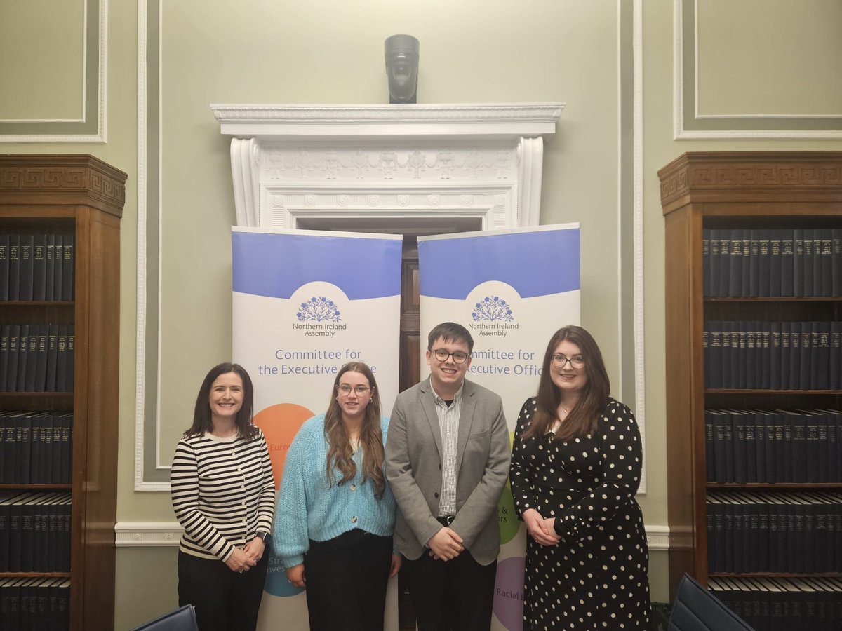 Great alongside @connieegan94 to welcome Ciara Ní hUisceith and Cohen Taylor from the NI Youth Forum to the @NIAEOCttee this afternoon! I know the entire Committee welcomed their outstanding contribution.