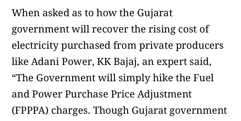 On how did #GujaratGovt purchase power from #Adani between 2021 & 2022 at tariff rates revised upward from ₹ 2.83 in to ₹8.83/unit? 

#ModiGovt in Gujarat purchased power worth ₹ 8,160 Cr from Adani between 2021 & 2022 at tariff rates revised upward from ₹ 2.83 in to…