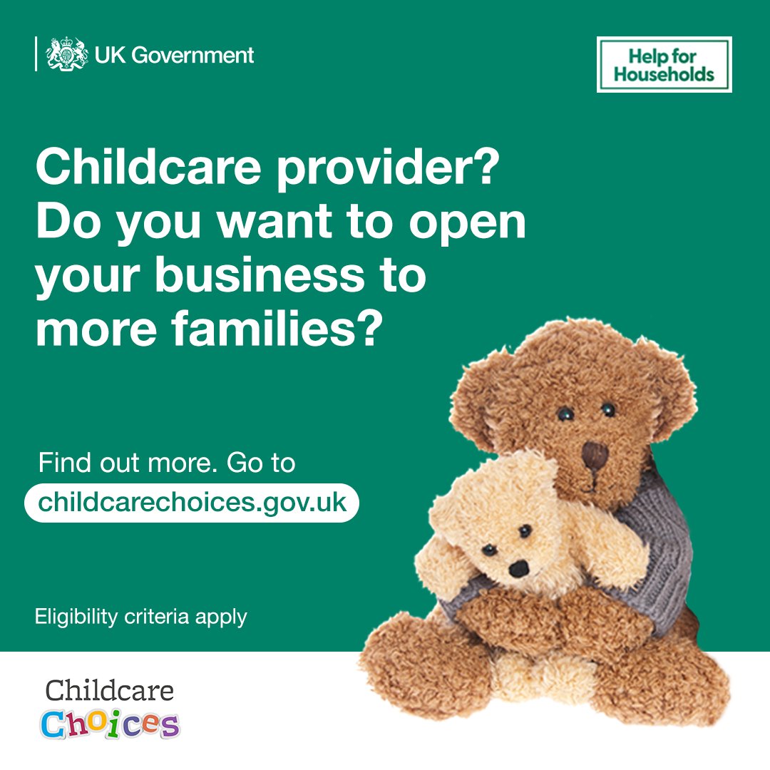 Boost your business by ensuring you have everything in place for families to access the different types of government support when using your services. Visit: childcarechoices.gov.uk/providers/ #HelpForHouseholds #ChildcareChoices