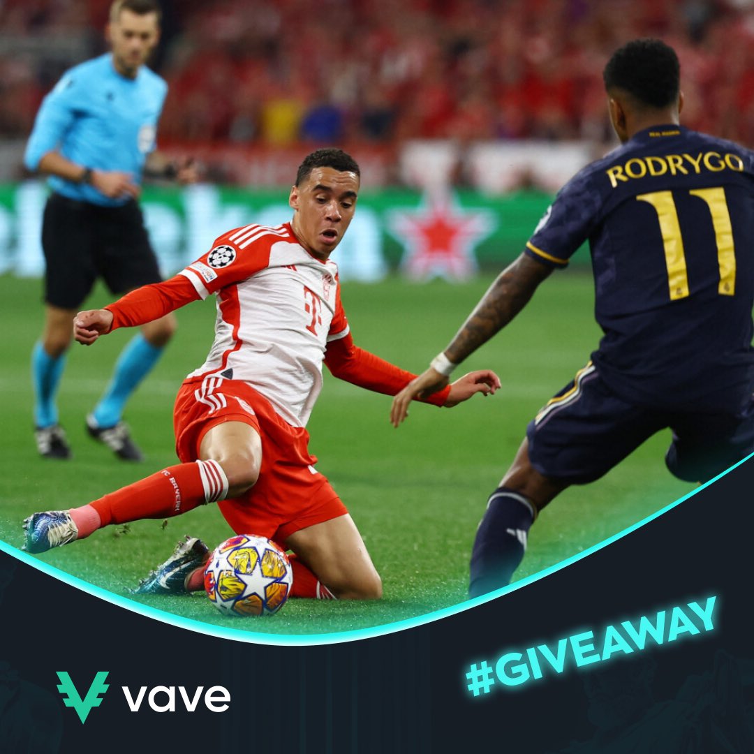 💰 Champions League Contest! ⚽️ Guess the minute of the first goal in the 🇪🇸Real vs. Bayern 🇩🇪 match and win $20! ⭐️ What to do: 🔁 RT this tweet and leave your guess in the replies 🆗 Follow @official_vave 🖤 Whoever guesses the minute of the first goal wins $20. Plus if you…