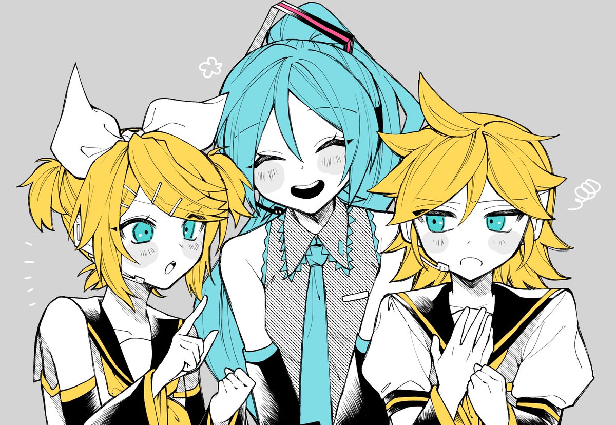 髪型交換♲(リプ欄セリフ差分)

#初音ミク #鏡音リン #鏡音レン