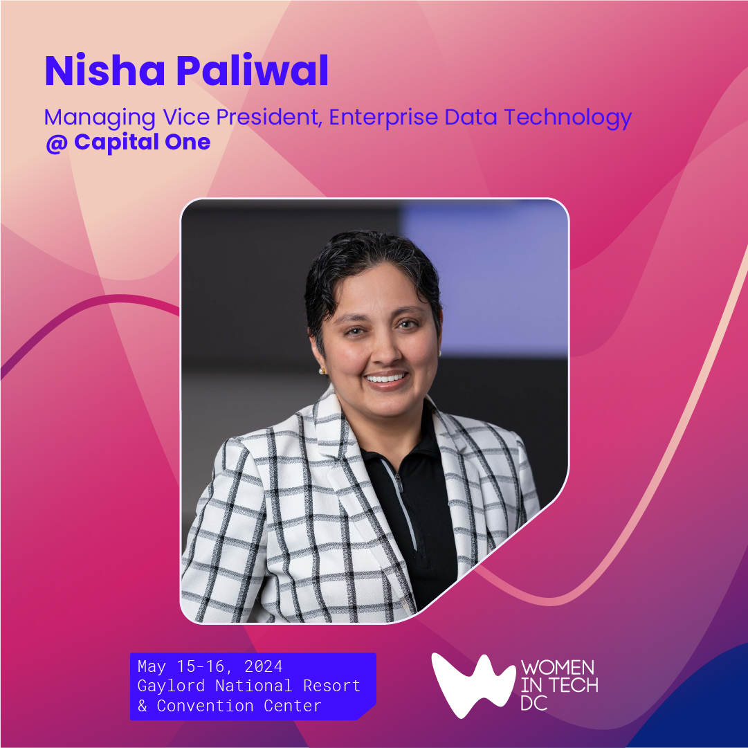 🌟 Exciting News! 🌟

We're thrilled to announce Nisha Paliwal, Managing Vice President of Enterprise Data Technology at Capital One, as a new speaker at Women in Tech DC 2024!

#WiTDC24 #WinTechSeries #WomenInTech #DCTech #DCEvents