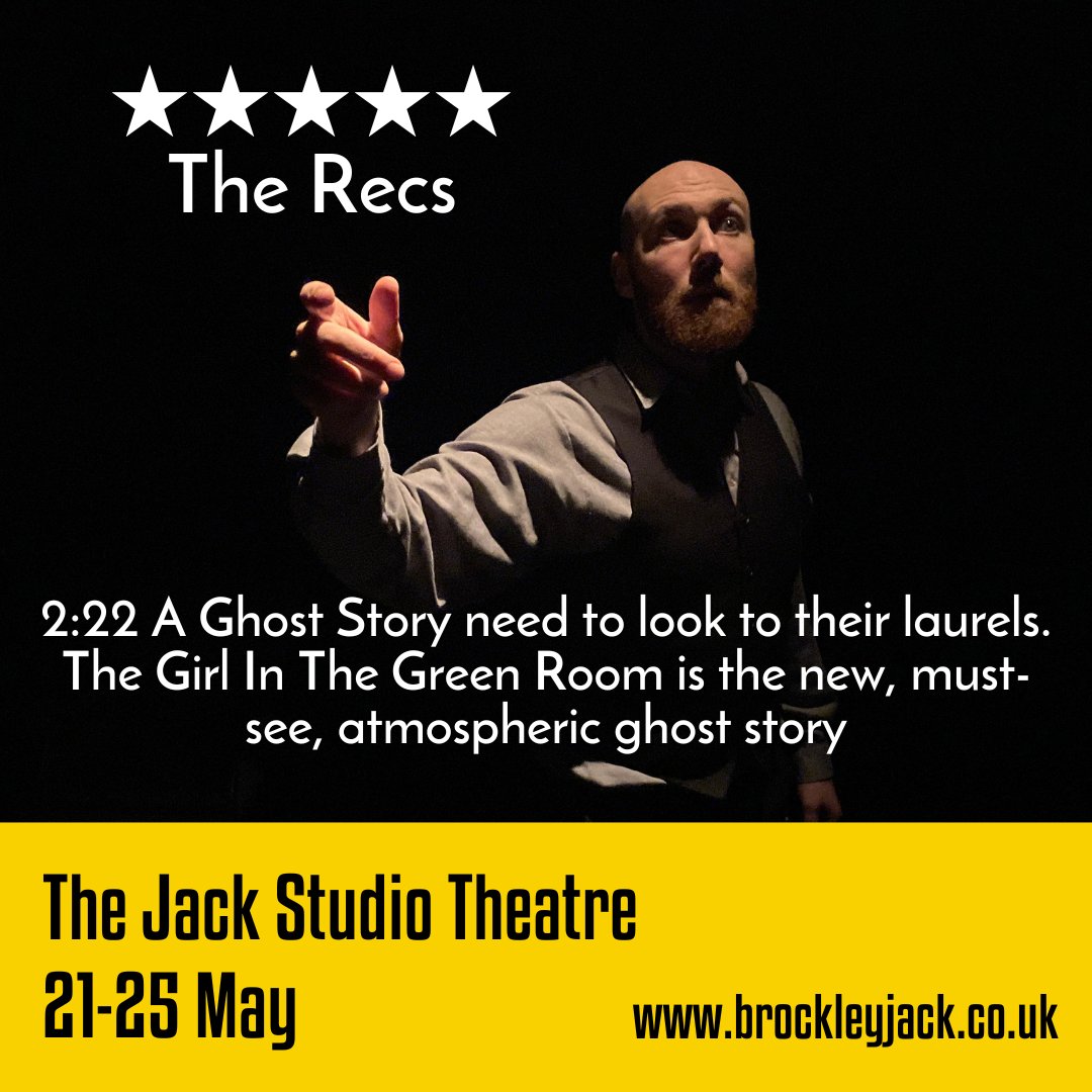 Missed our ⭐️⭐️⭐️⭐️⭐️ spooky in-house show? Don't you worry, The Girl In The Green Room is back at @BrocJackTheatre for just 5 nights next week. Tickets are on sale now, so get booking! 🎟️ brockleyjack.co.uk/jackstudio-ent…