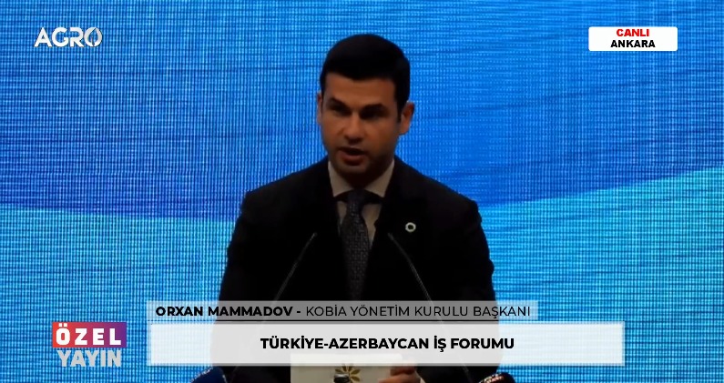 * KOBİA Yönetim Kurulu Başkanı Sayın Orxan MAMMADOV, Türkiye-Azerbaycan İş Forumu'nda konuşuyor İzlemek İçin: fb.watch/rXioCSTqcu/@TO… #agrotv #Azerbaycan #İşforumu