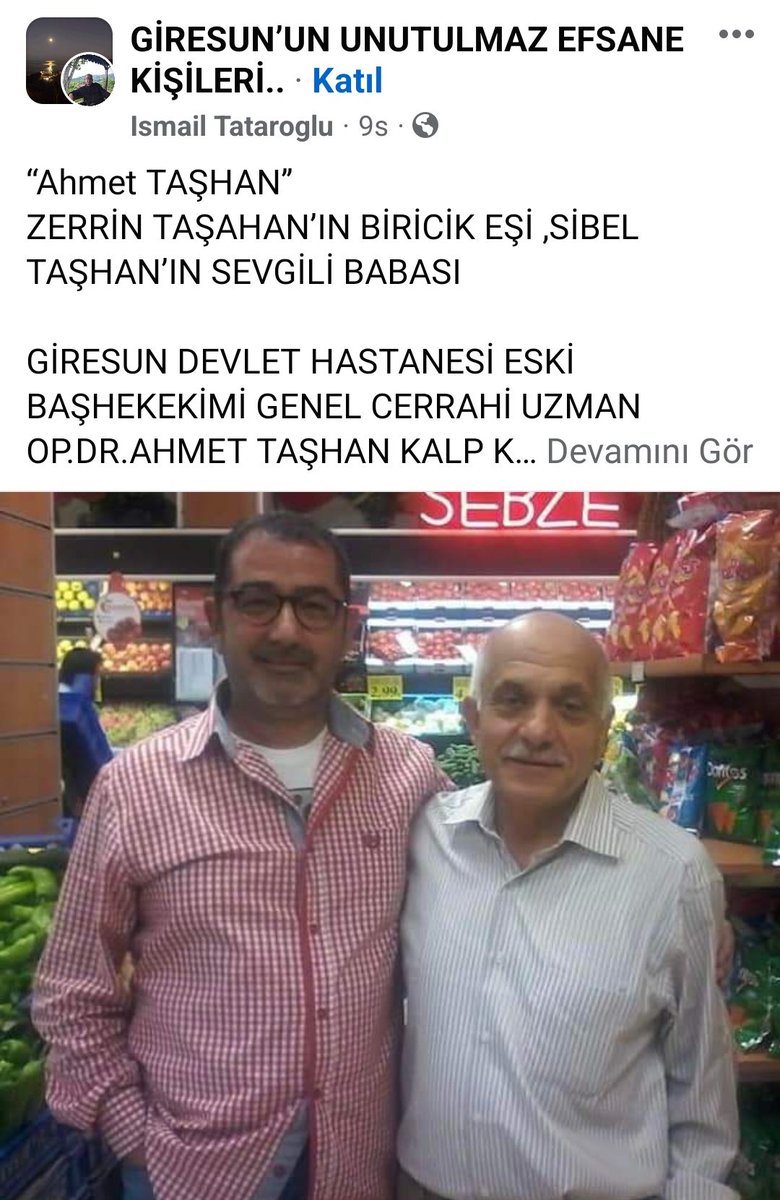 Giresun Devlet Hastanesi eski Başhekimi Genel Cerrahi Uzmanı Op. Dr. Ahmet Taşhan, geçirdiği kalp krizi sonucu hayatını kaybetti. 08.05.2024