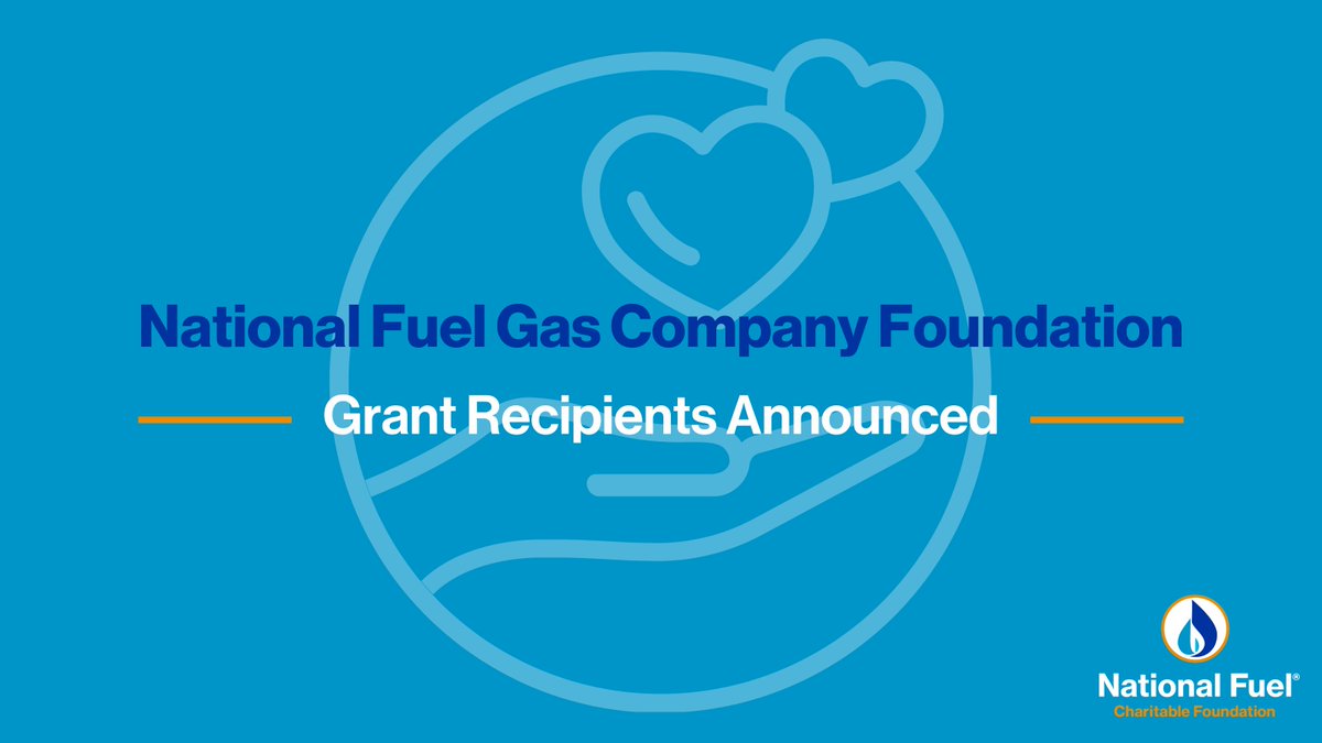 Yesterday, the National Fuel Gas Company Foundation announced more than $200,000 in charitable grants. Grant recipients include nonprofits in both New York and Pennsylvania who partnered with us for Days of Doing, as well as organizations nominated by our four employee resource
