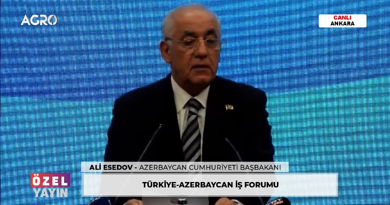 * Azerbaycan Cumhuriyeti Başbakanı Sayın Ali ESEDOV, Türkiye-Azerbaycan İş Forumu'nda konuşuyor İzlemek İçin: fb.watch/rXioCSTqcu/ @TOBBiletisim #agrotv #Azerbaycan #İşforumu