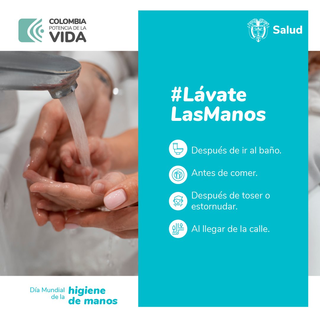 MinSaludCol's tweet image. ¡Enséñale a los niños y niñas a lavarse las #manos🧼🫧 de manera adecuada, es una lección invaluable para su #Salud!

#LávateLasManos