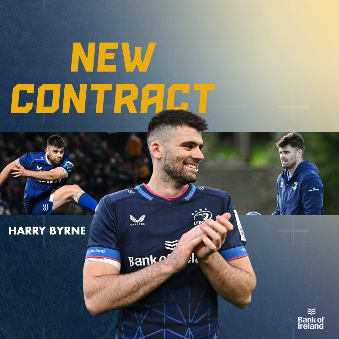 ✍️ | 𝐁𝐲𝐫𝐧𝐞 𝐢𝐧 𝐛𝐥𝐮𝐞!

We are thrilled to announce that Harry Byrne has signed a new contract with #LeinsterRugby ahead of next season

#FromTheGroundUp