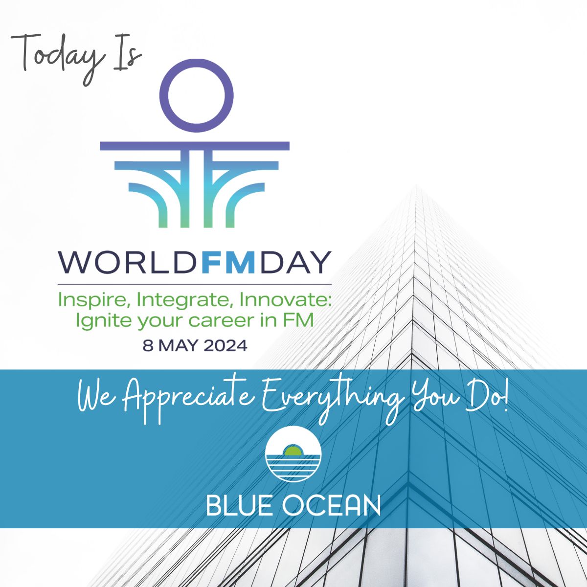 Happy World FM Day – a day to celebrate the great work of facility managers!

A facility manager is a person who integrates people, place, and process within the built environment with the purpose of improving the... linkedin.com/feed/update/ur…
#WorldFMDay