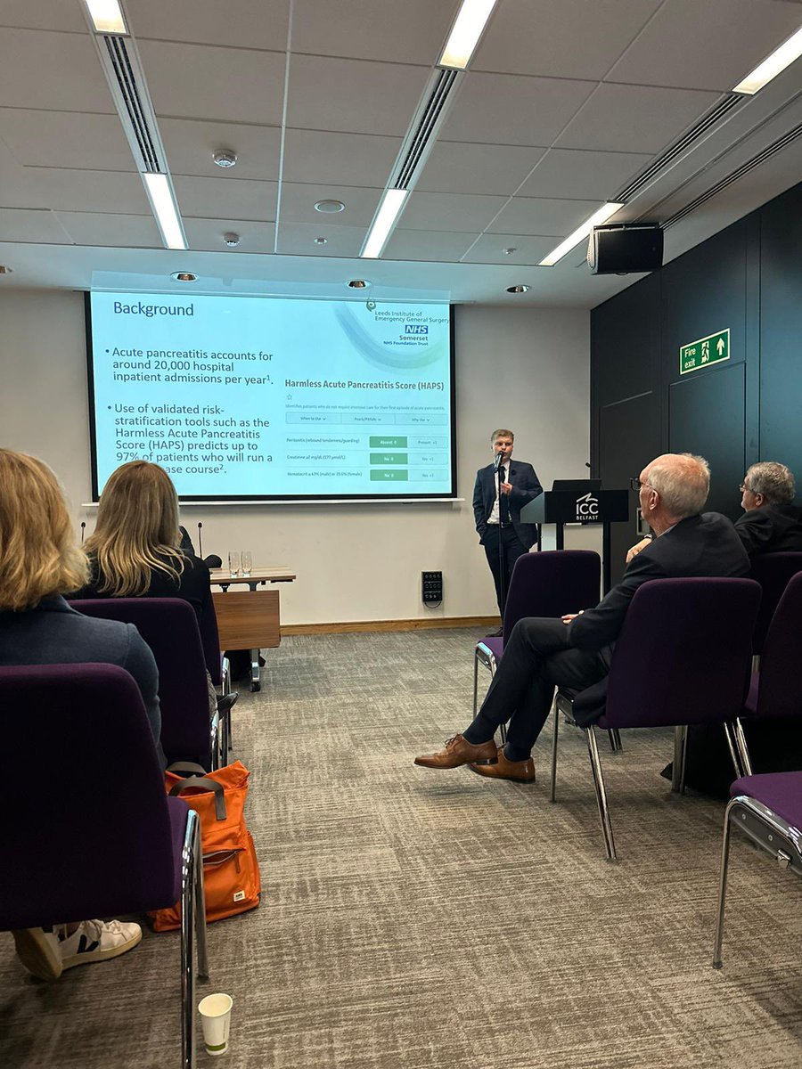 A pleasure to present at #ASGBI2024 on my ASGBI/GUTS UK funded work on Ambulatory Acute Pancreatitis. A promising first pilot showing safety and feasibility of pathway, now aiming for a more widespread uptake <a href="/asgbi/">ASGBI</a>