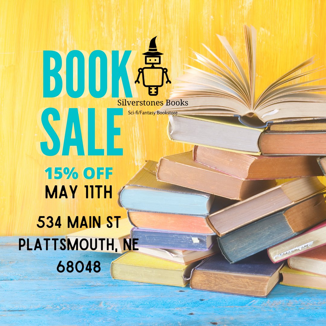 Sup y'all, Silverstones Books is having a Spring Book Sale on Saturday, May 11th! In-store purchases only. If you can, stop in and save! Online peeps, the sale might not extend to the website, but now through Monday all online orders earn 4 points per $1 spent