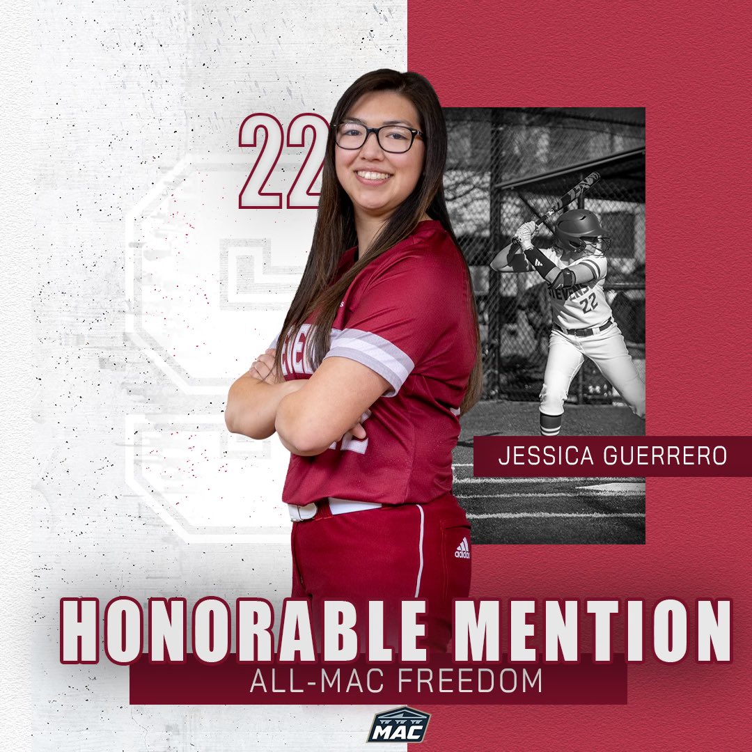 𝐒𝐎𝐅𝐓𝐁𝐀𝐋𝐋'𝐒 𝐁𝐄𝐒𝐓 Subbiondo and Guerrero from @StevensSoftball each earn All-Conference Recognition! #AllRise #MACsb #d3sb