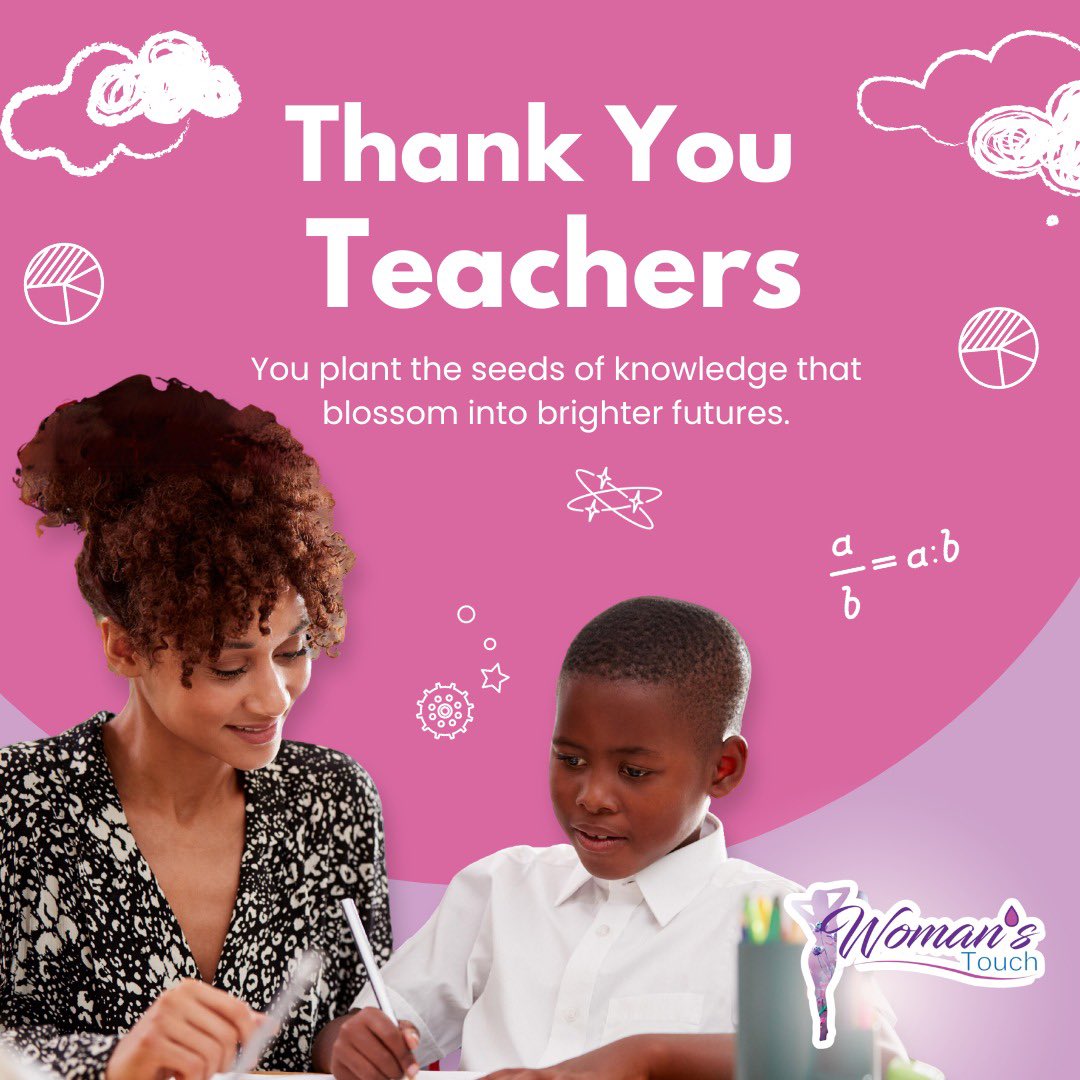 On this #HappyTeachersDay, we celebrate the incredible educators who shape the future, one student at a time.

Thank you to all teachers!
-
-
#periodpositive #periodtalk #WomansTouch #WomansTouchProducts 
#Organic