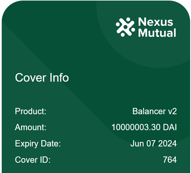 A @NexusMutual member just purchased $10m of cover on @Balancer. The most interesting part? Cover is split across 9 different staking pools and only took a few days to coordinate. Try doing that at Lloyd's, it would take many months to coordinate with 9 syndicates. Nexus is…