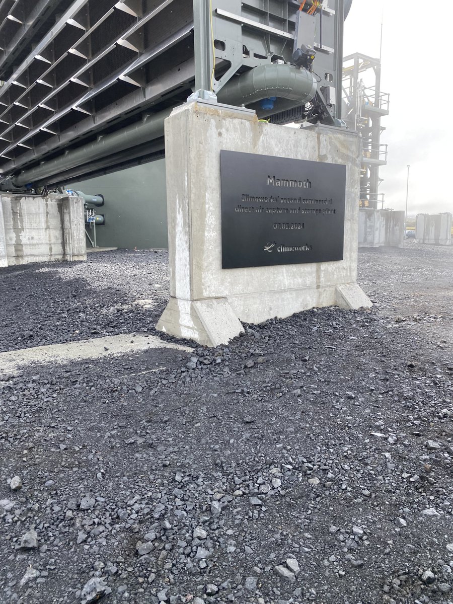 Yesterday, I got to see the unveiling of <a href="/Climeworks/">Climeworks</a> Mammoth facility, the largest operating DAC plant in the world at 36K tons a year. A few thoughts!