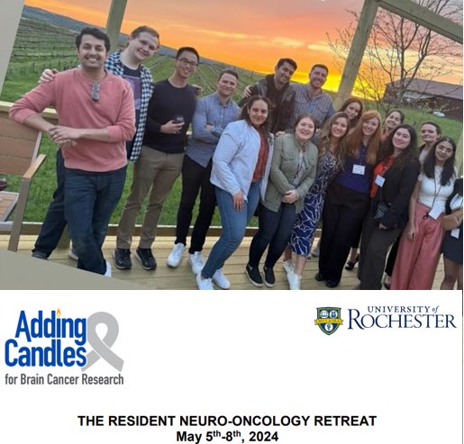 Tremendous opportunity to foster interest in #neurooncology. Thank you, #addingcandlesfoundation for supporting this retreat! #neurologyresident #careerdevelopment