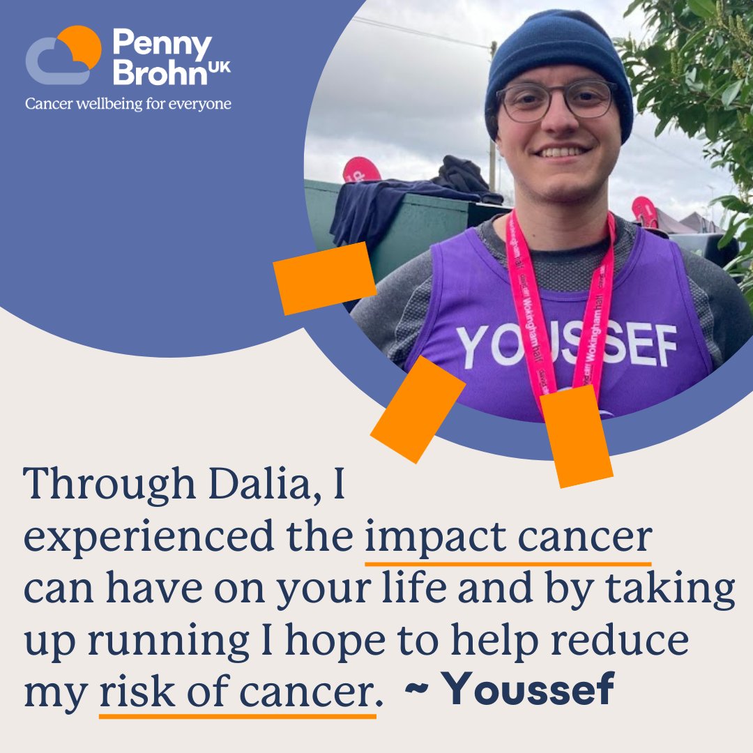 Dalia’s brother, Youssef, was incredibly inspired by his sister’s strength during her cancer treatment, and how Penny Brohn UK matched with her values. This led to him running the Wokingham Half Marathon in support of Penny Brohn UK. Read his story 👉️ l8r.it/c17w