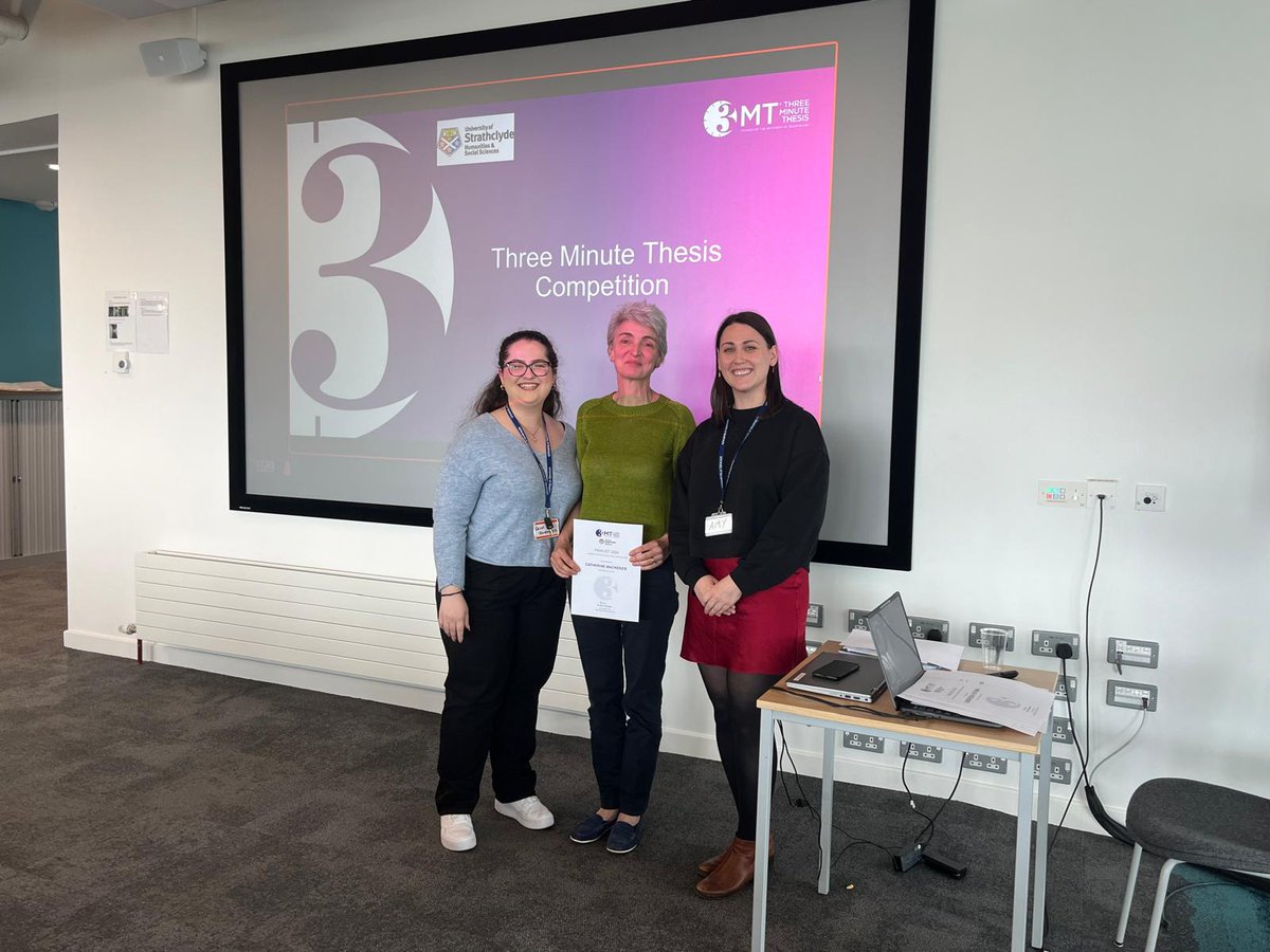 #3MT at the #HaSSPGRConference 2024!

Catherine Mackenzie from Strathclyde Law School presented 'Imagining the Rights of the Child'

#Strathlife @StrathHaSS @UniStrathclyde @StrathRDP #Research #PhD #PGRlife #Humanities and #SocialSciences