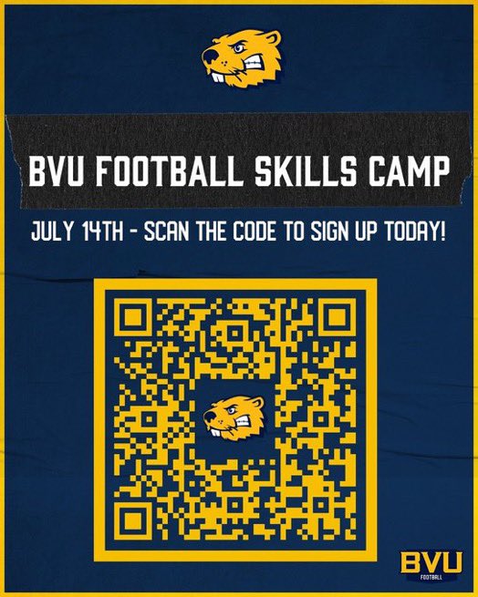 Thank you so much for the camp invite @CoachEHubbard @BVUFootball I will try my hardest to go and display my skills @StephenFBcoach @ManzanoFB