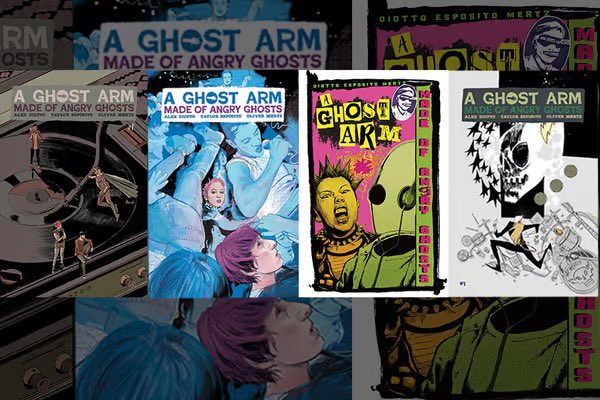 Last few hours to grab your copy of A GHOST ARM MADE OF ANGRY GHOSTS if you haven't already.
Check out those beautiful variant covers and pick your favourite!
RT please!
kickstarter.com/projects/olive…
#comic #comics #ncbd