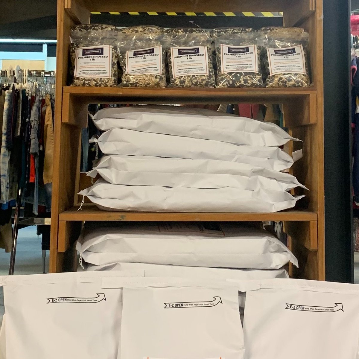 Buy a bag of Crossroads Mission Avenue Premium Birdseed TODAY at Mission Avenue Thrift! Provide for our struggling neighbors while caring for our local wildlife! 🐦‍⬛ crossroadsmission.com/thrift-stores/ #MissionAvenueThrift #CrossroadsMissionAvenue #BirdSeed #ComeShop #GreatDeals