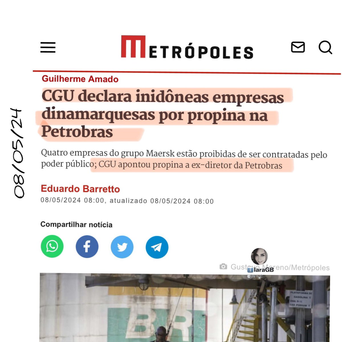 Ué…🤔 Isso aconteceu⁉️ Não houve corrupção é coisa que colocaram na sua cabeça. Uma injustiça‼️🤡