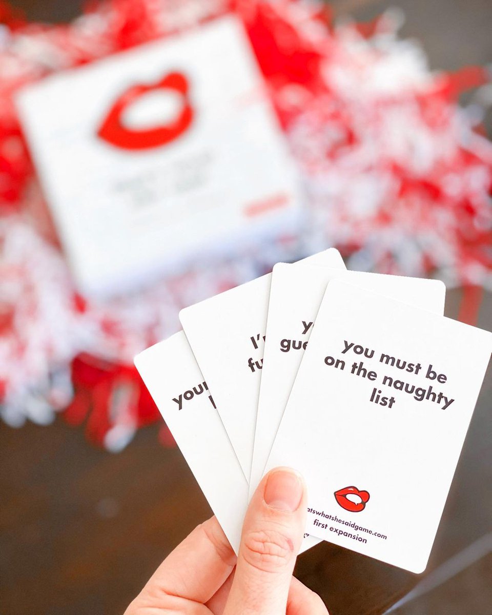 Channel your inner Michael Scott with the hilariously twisted #ThatsWhatSheSaid card game ! 🎲

Available in 3️⃣ expansion packs, the party never ends at bit.ly/ThatsWhatSheSa…! 🎉

📸: @probably_attarget