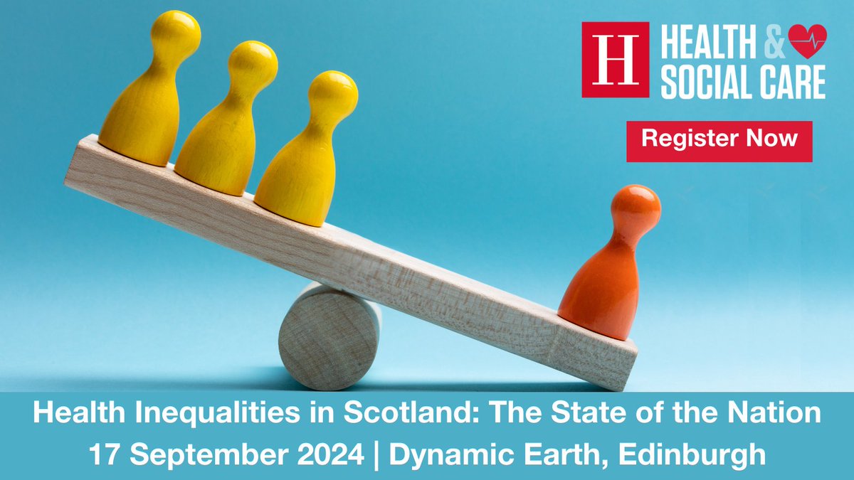 📢 Join Holyrood’s inaugural Health Inequalities in Scotland summit on 17 September, where we will be discussing solutions to challenges such as to smoking, obesity and alcohol consumption. Find out more: bit.ly/3UP09Jb #HealthoftheNation #HolyroodHealth