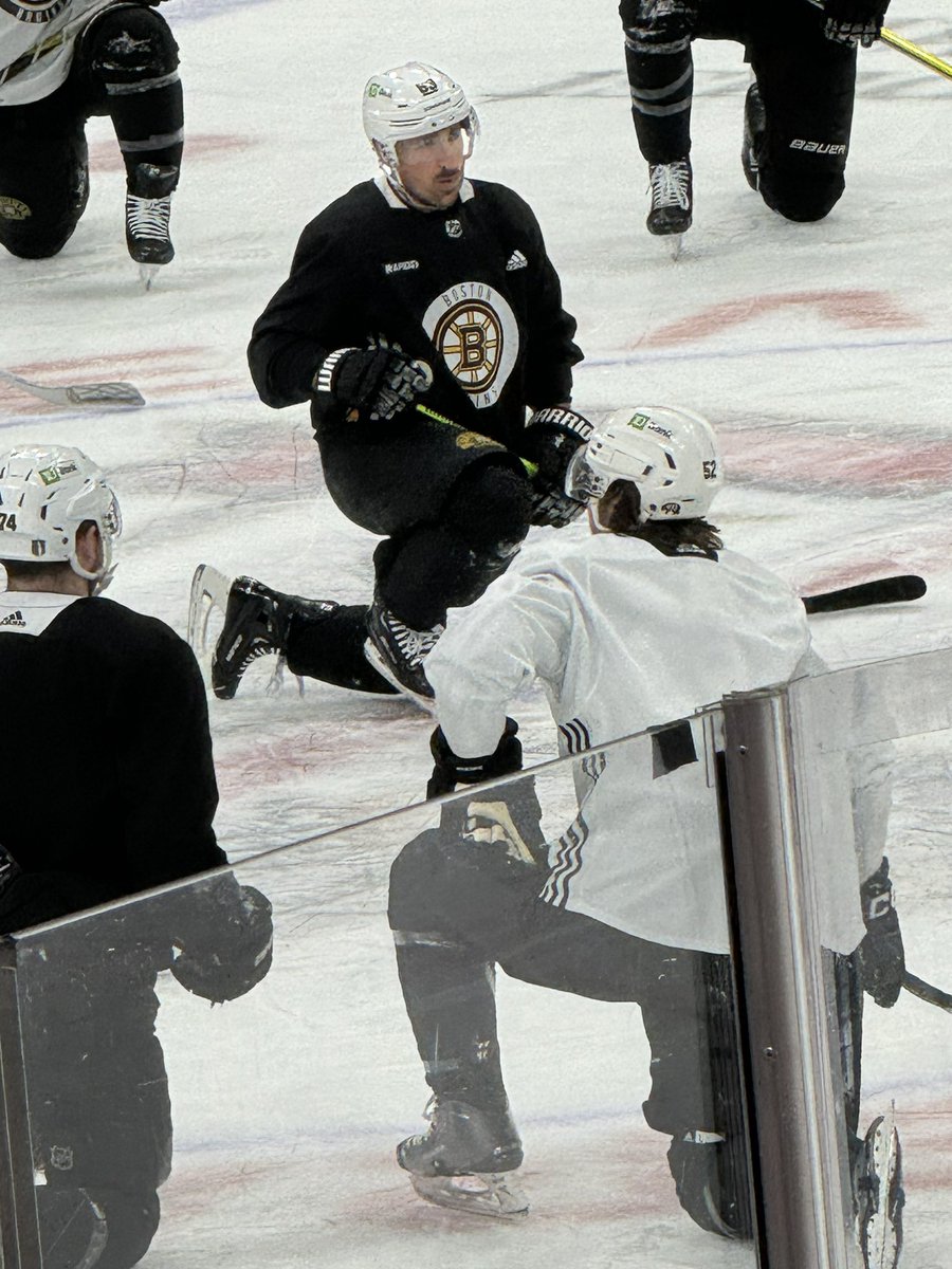 Image for the Tweet beginning: Brad Marchand leading the post