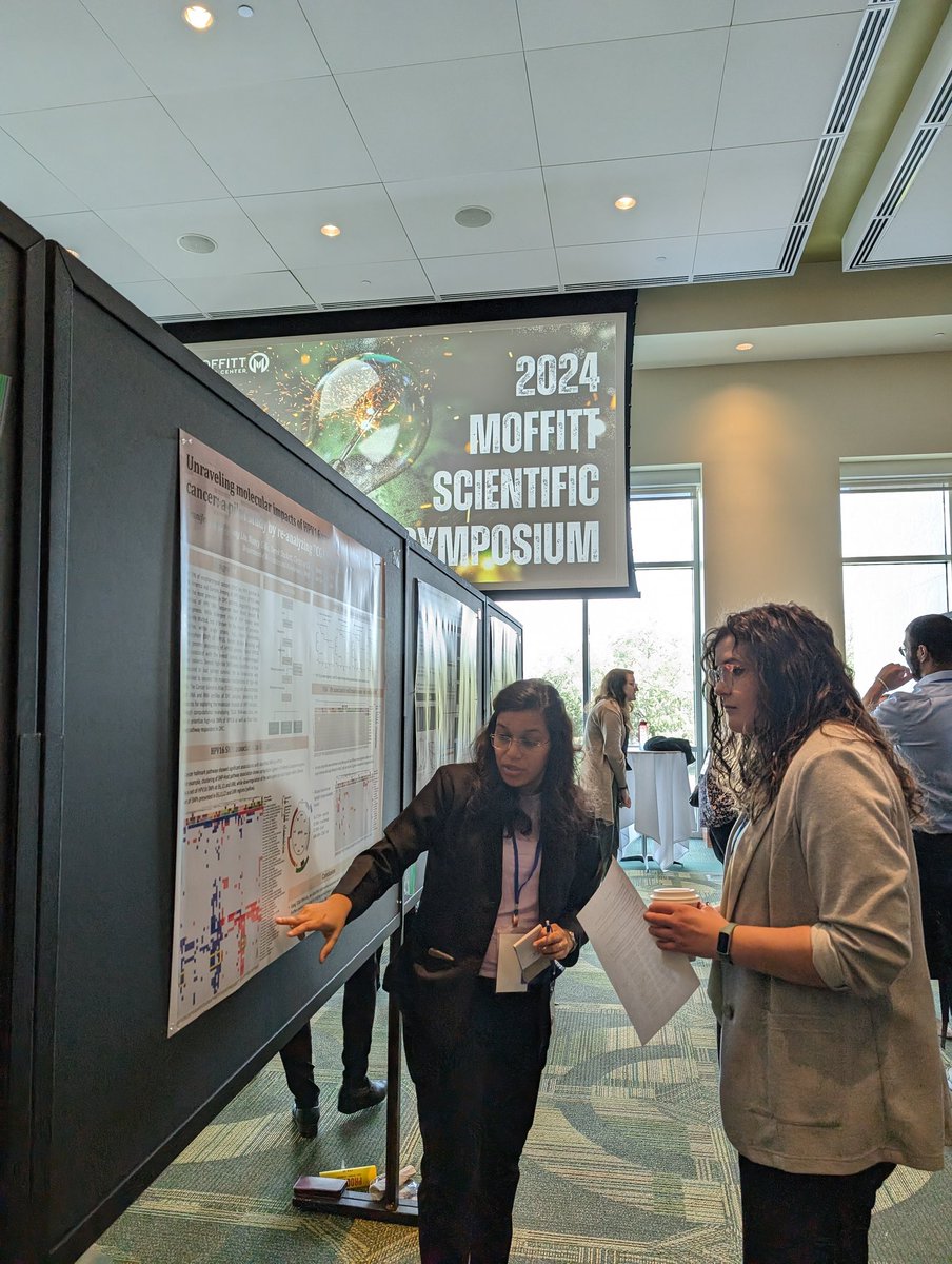 The #MoffittScientificSymposium is in full swing! It's so great to see so many early career researchers engaging in groundbreaking research. @MoffittNews