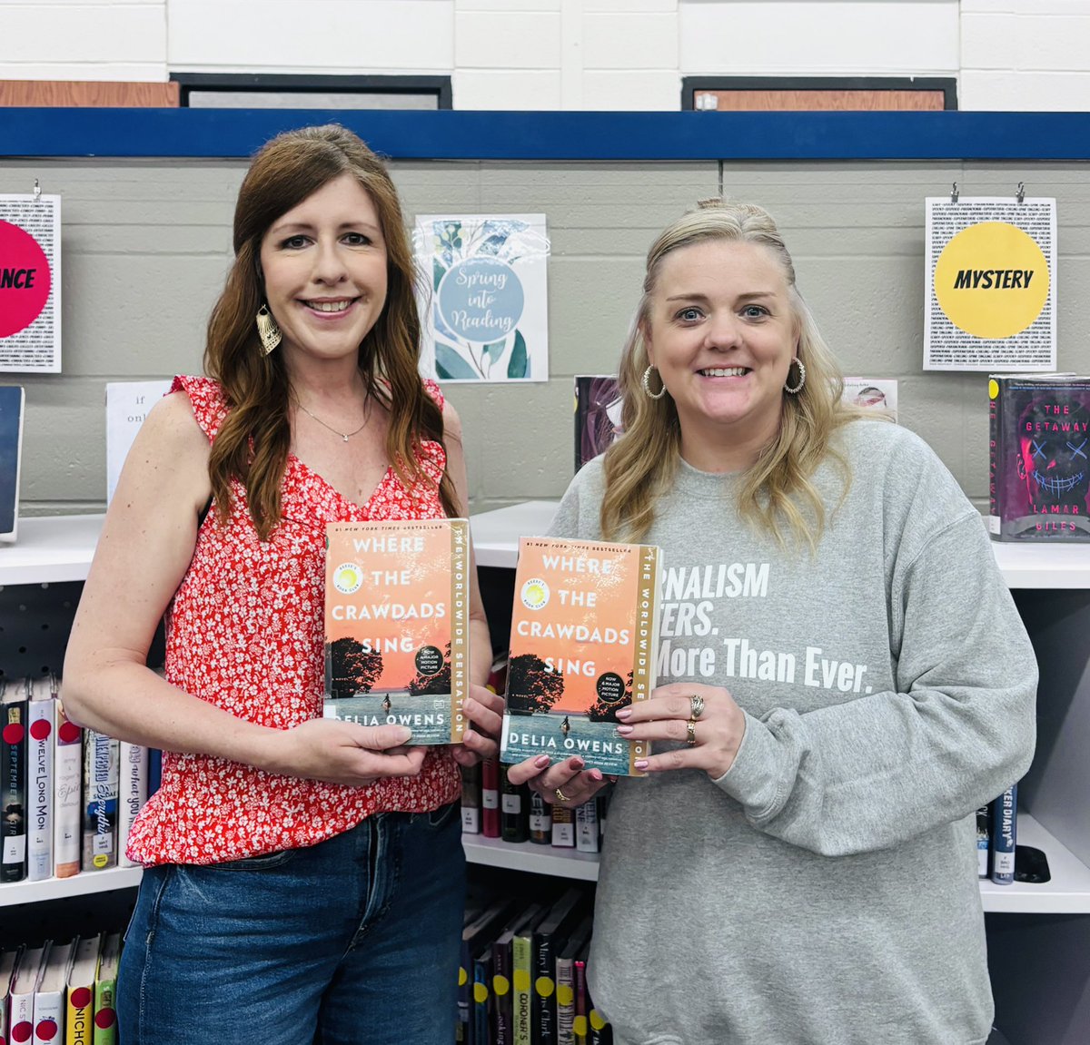 Read-a-likes! Mrs. Zehr <a href="/KelliZehr1/">Kelli Zehr</a> and I read Where The Crawdads Sing by Delia Owens. We loved it! This summer read with a friend! It makes reading more fun! Dragons read! #440Proud