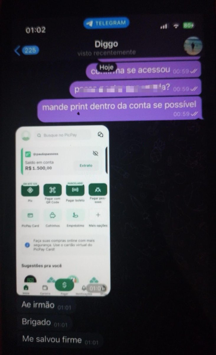 Picpay trás todas, virada de saldo na hora🥊👑