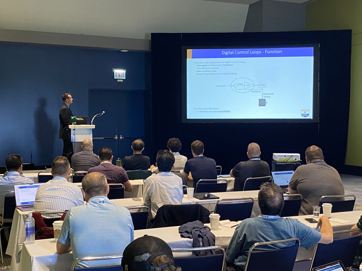 The room was packed for Ronnie Belcher’s CMCP session; Digital #Servo Amplifier Basics! If you want to know more, be sure to stop at booth 841 to speak with our team and see #Yaskawa’s latest #automation solutions during day 3️⃣ of @AutomateShow. #YaskawaMotion #Automate2024