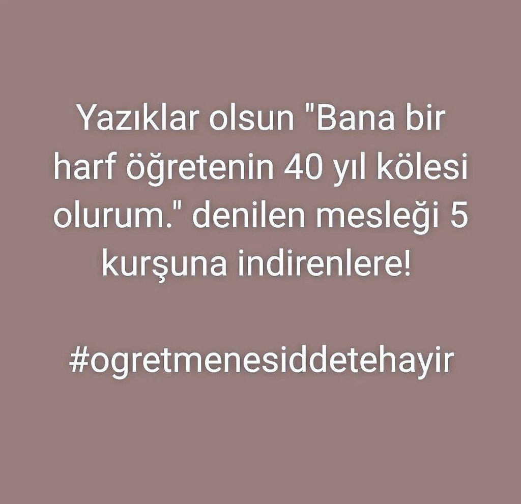 #ogretmenesiddetehayir