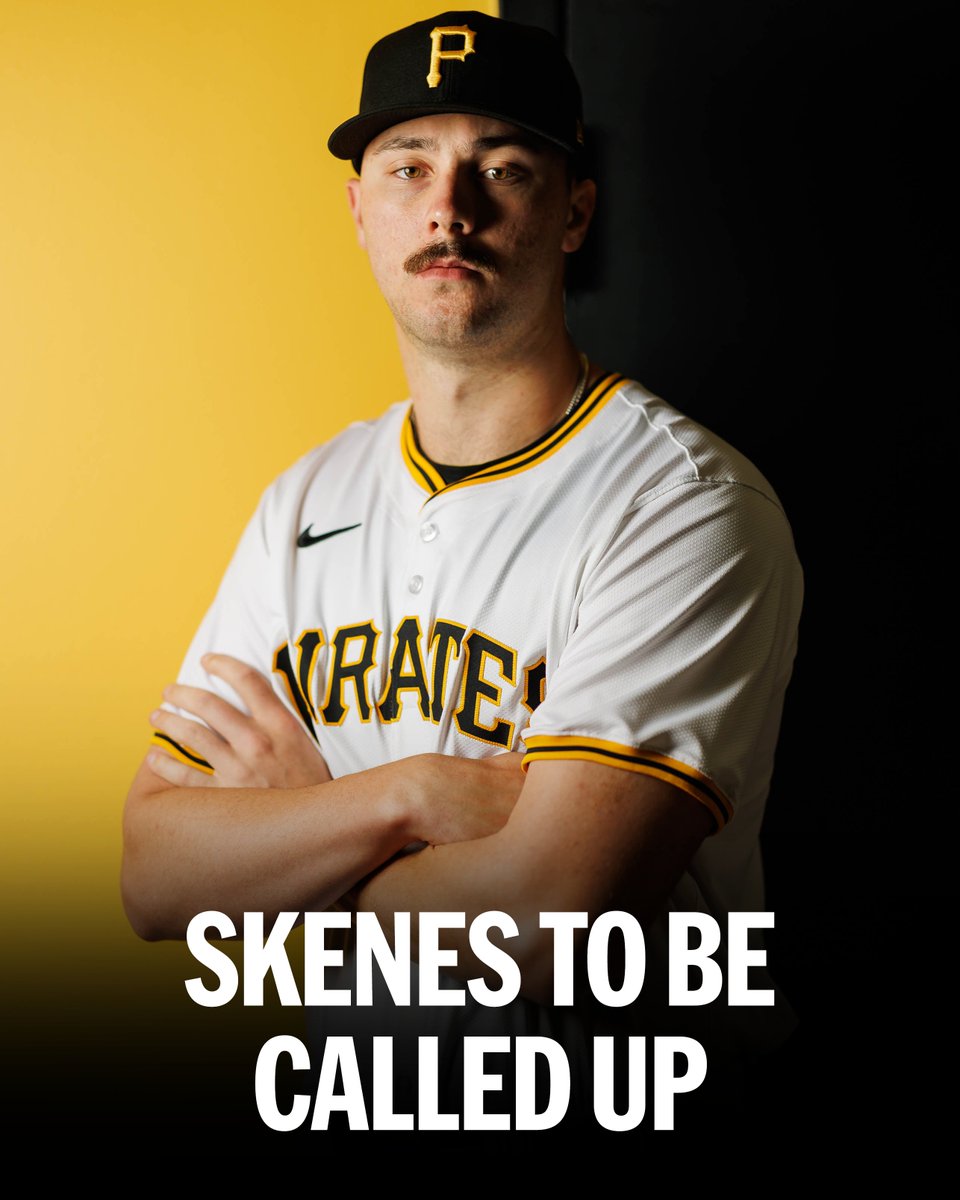 IT’S PAUL SKENES TIME! The @Pirates are calling up MLB’s top pitching prospect for his big league debut on Saturday. More on the 2023 No. 1 overall Draft pick here: atmlb.com/3Ophm8u