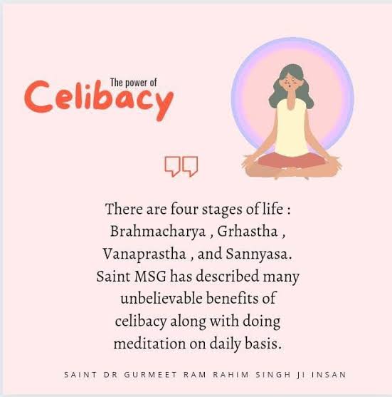 #Celibacy #Brahmcharya आपके शरीर के भीतर अच्छे स्वास्थ्य और आध्यात्मिक विकास के लिए शक्ति है।  संत राम रहीम जी इंसान अपने लाखों अनुयायियों को 
 #BenefitsOfCelibacy
#PowerOfCelibacy
  #HealthBenefitsOfCelibacy पाने के लिए #ब्रह्मचर्य का पालन करने का उपदेश देते हैं।