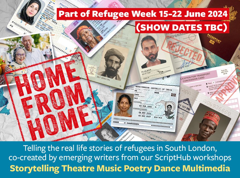 Are you a refugee, asylum seeker or migrant who has made their home in South-east London? Do you have a story to tell about your journey here? We're creating an original show called #HOMEFROMHOME to be staged on Sat 22 June as part of Refugee week? Please DM for more details