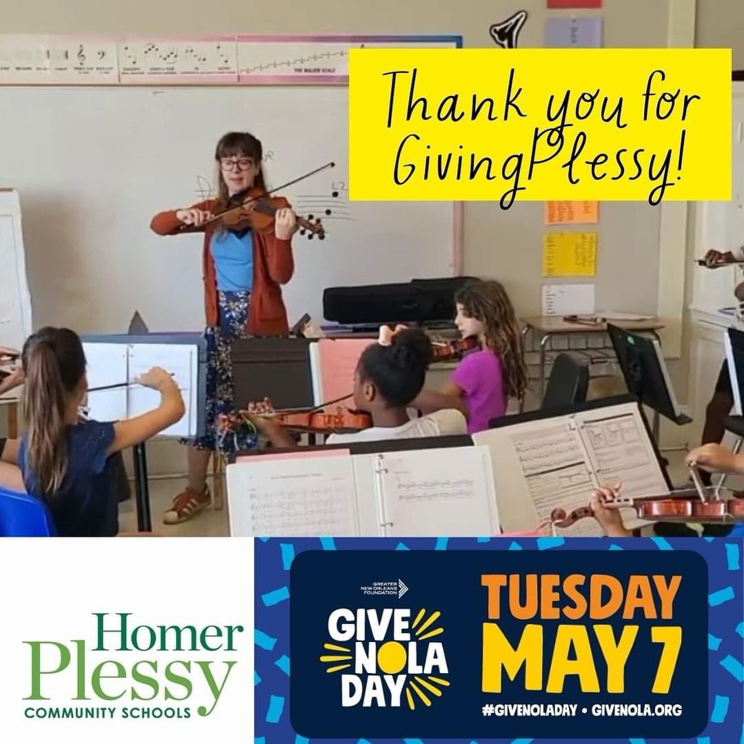 Yesterday, our donors broke a new record for Plessy Schools, the most individual donations in a #GiveNOLADay We couldn’t be prouder & gratefully acknowledge their generous support of our organization. 

From our staff and students- thank you for helping us raise $5,935! 💚🐾💰🎉