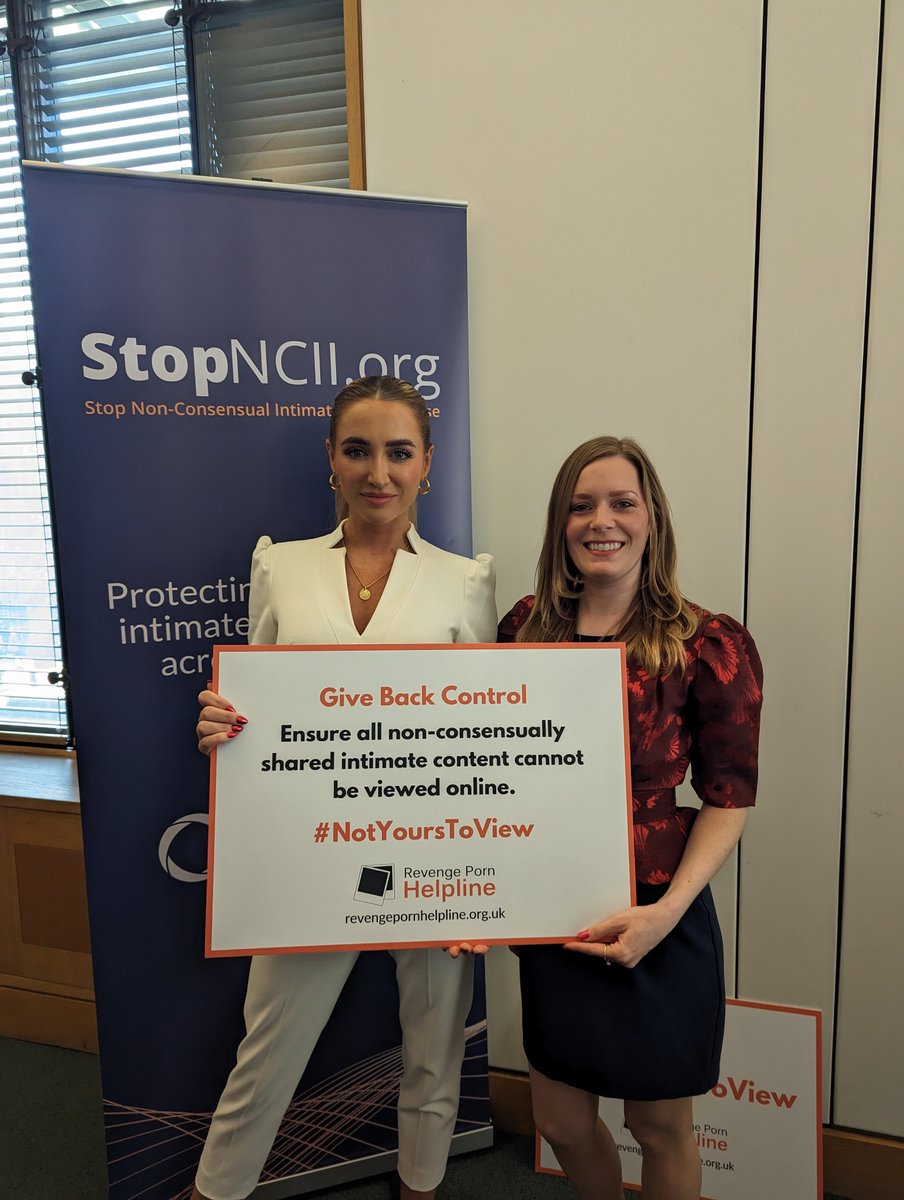 Today the incredible, brave Georgia Harrison gave evidence to the Women and Equalities Committee on her experience of non-consensual intimate image abuse. We must go much further to protect victims of revenge porn and I wholeheartedly support this campaign #NotYourstoView